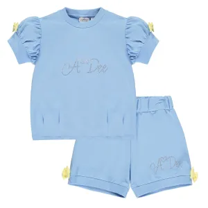 A DEE - Janice Jumper Short Set - Light Blue