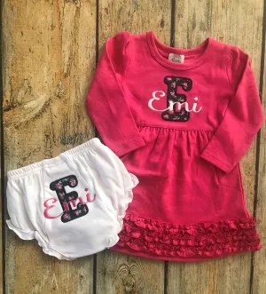 Applique Initial Dress