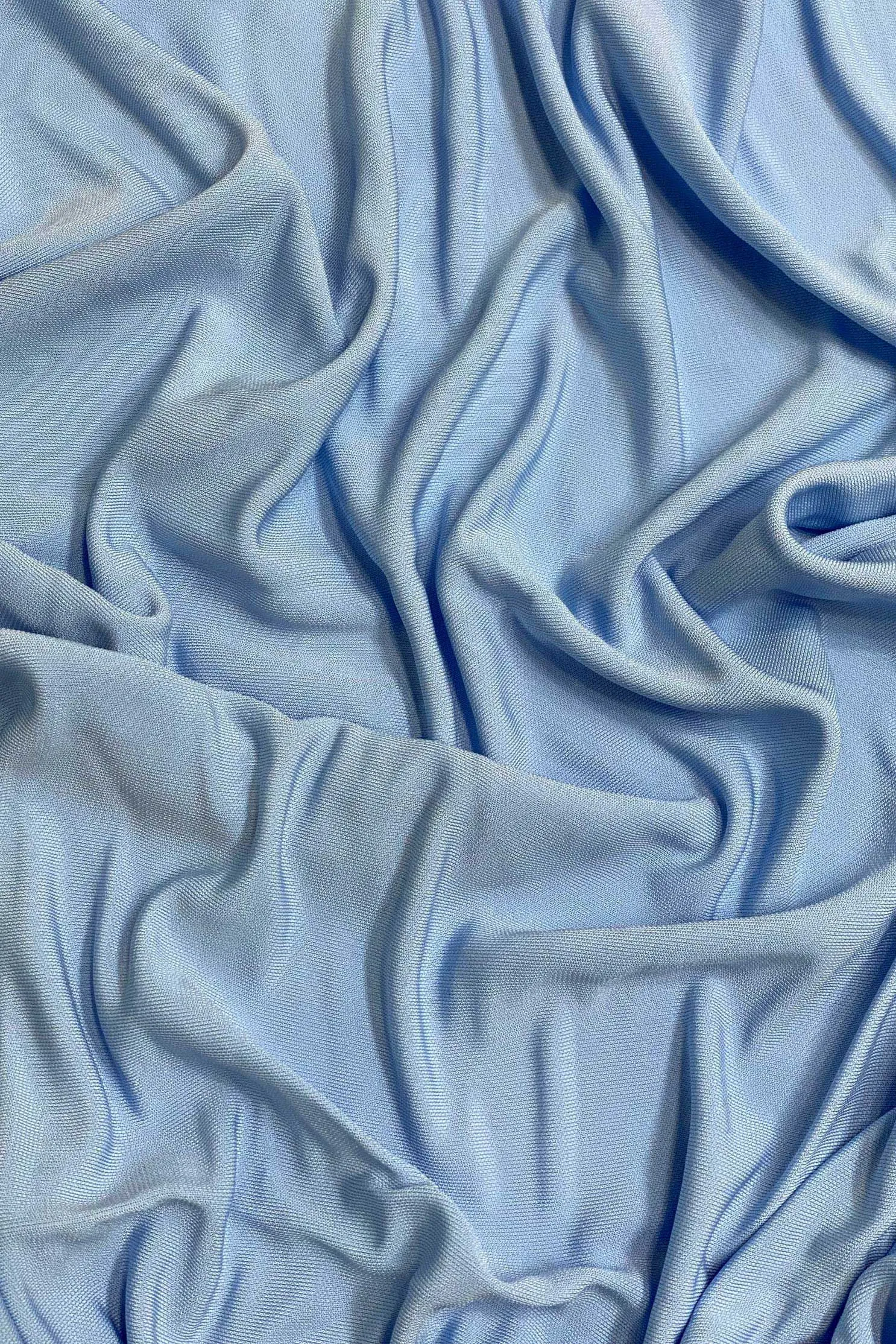 Baby Blue Rayon Matte Jersey