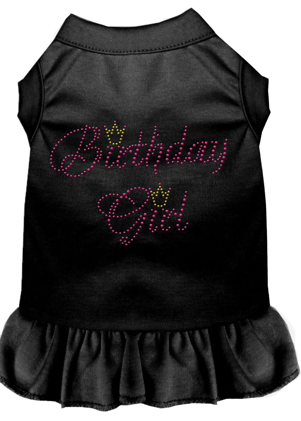 Birthday Girl Rhinestone Dress Black 4x (22)