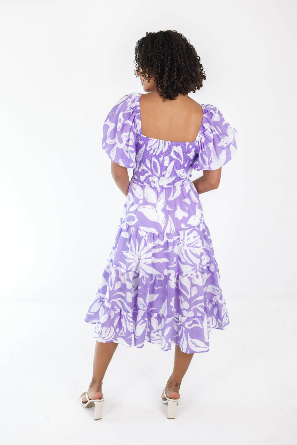 Bonfire Bash Midi Dress - Purple