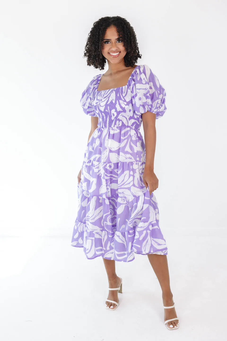 Bonfire Bash Midi Dress - Purple