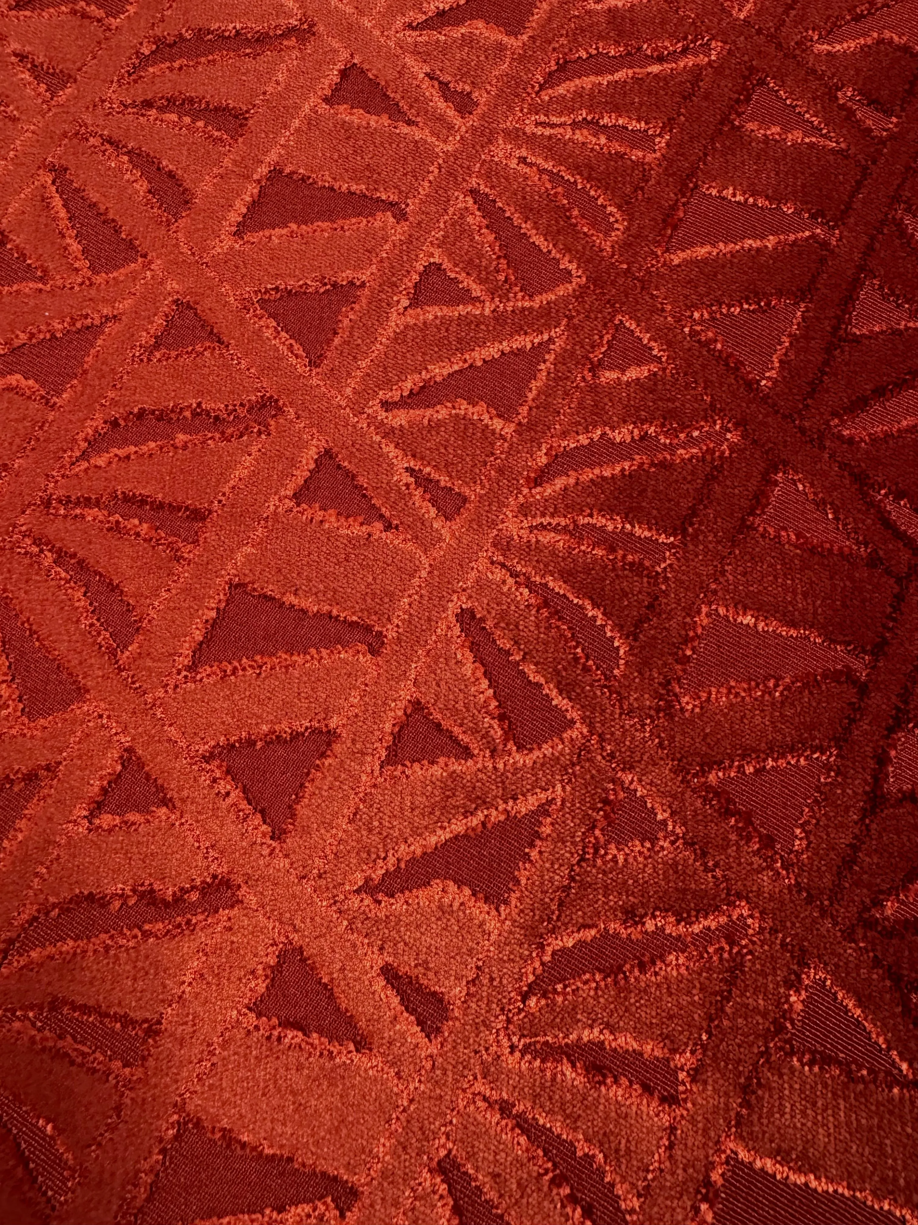 Brocade - 56-inches Wide Red