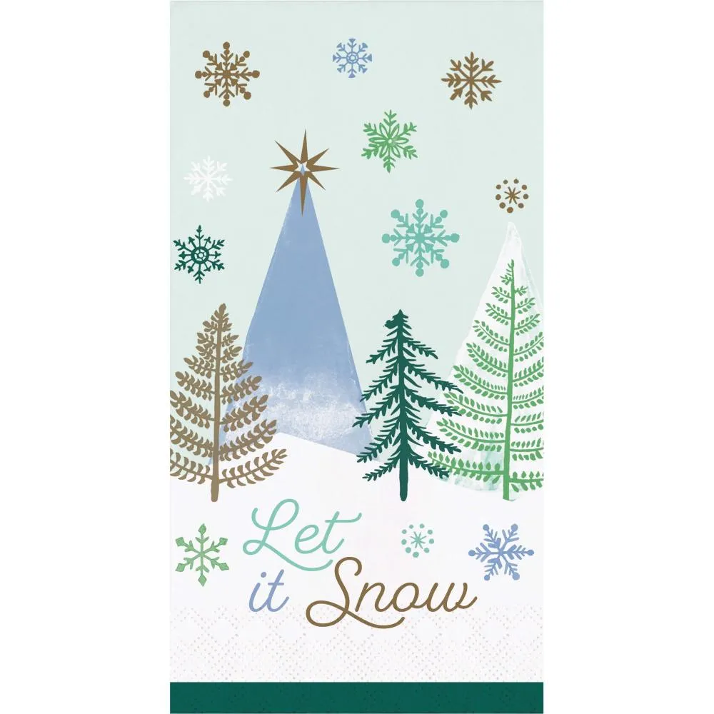 Bulk Winter Wonderland Paper Guest Towel (Case of 192)