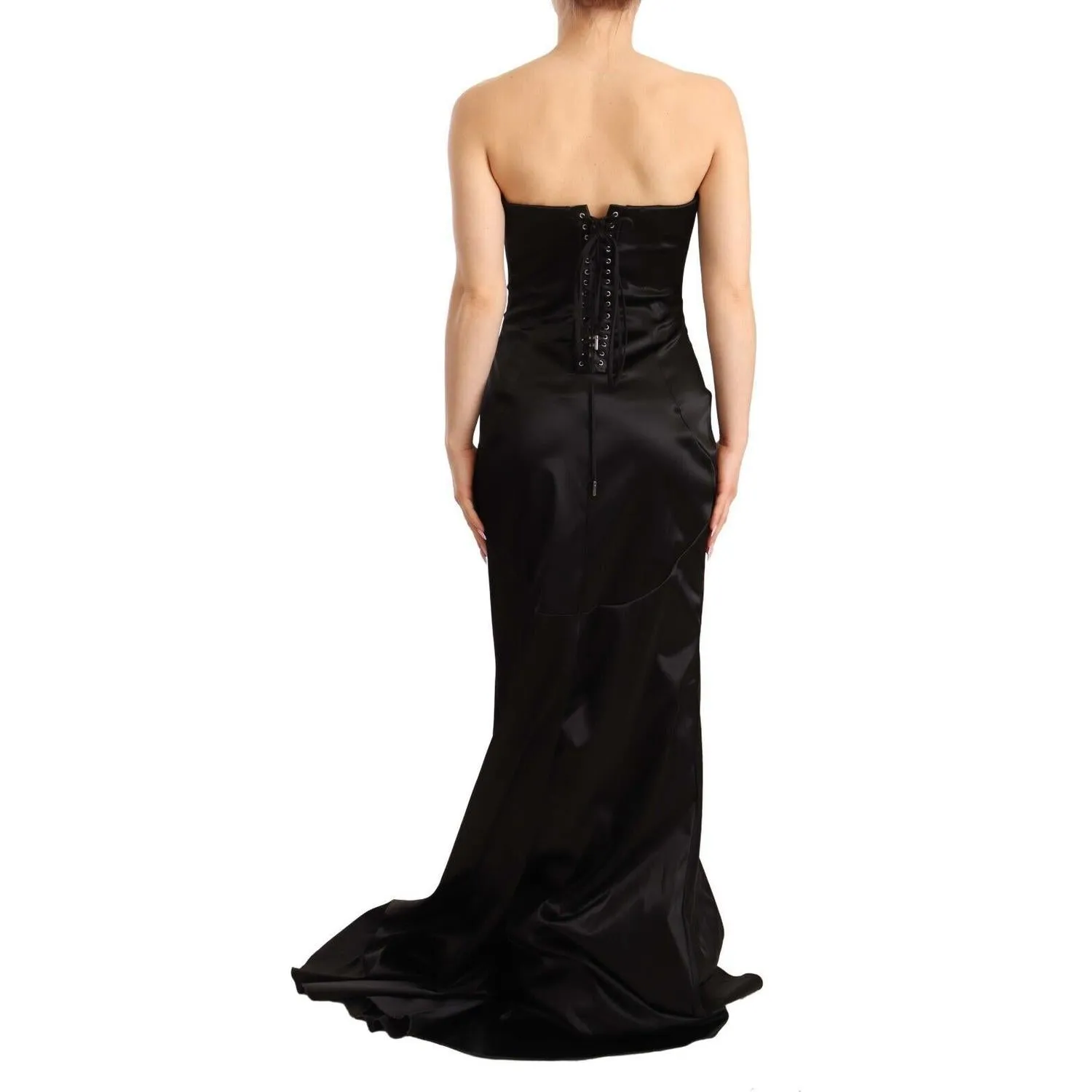 Dolce & Gabbana Elegant Black Strapless Mermaid Dress