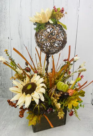 Fall Table decor with Sunflowers