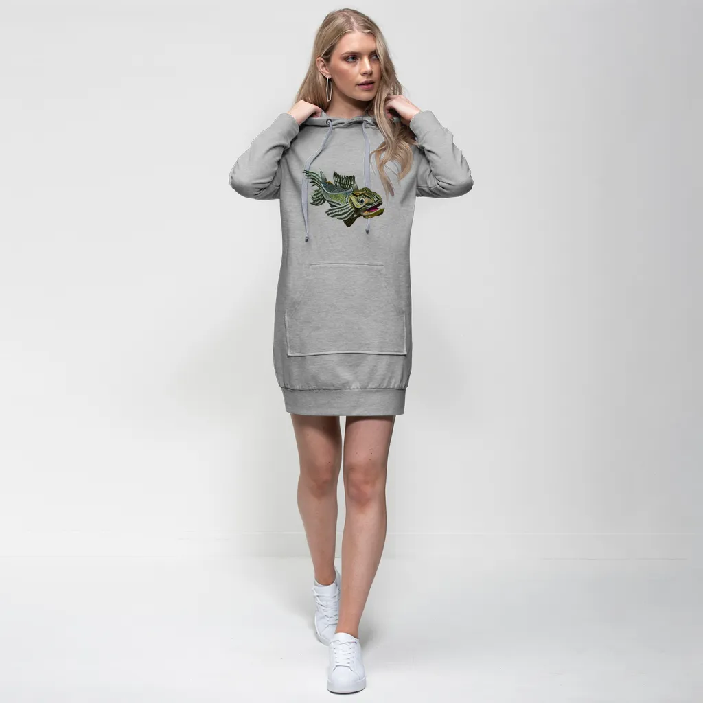 Green Fish Premium Adult Hoodie Dress