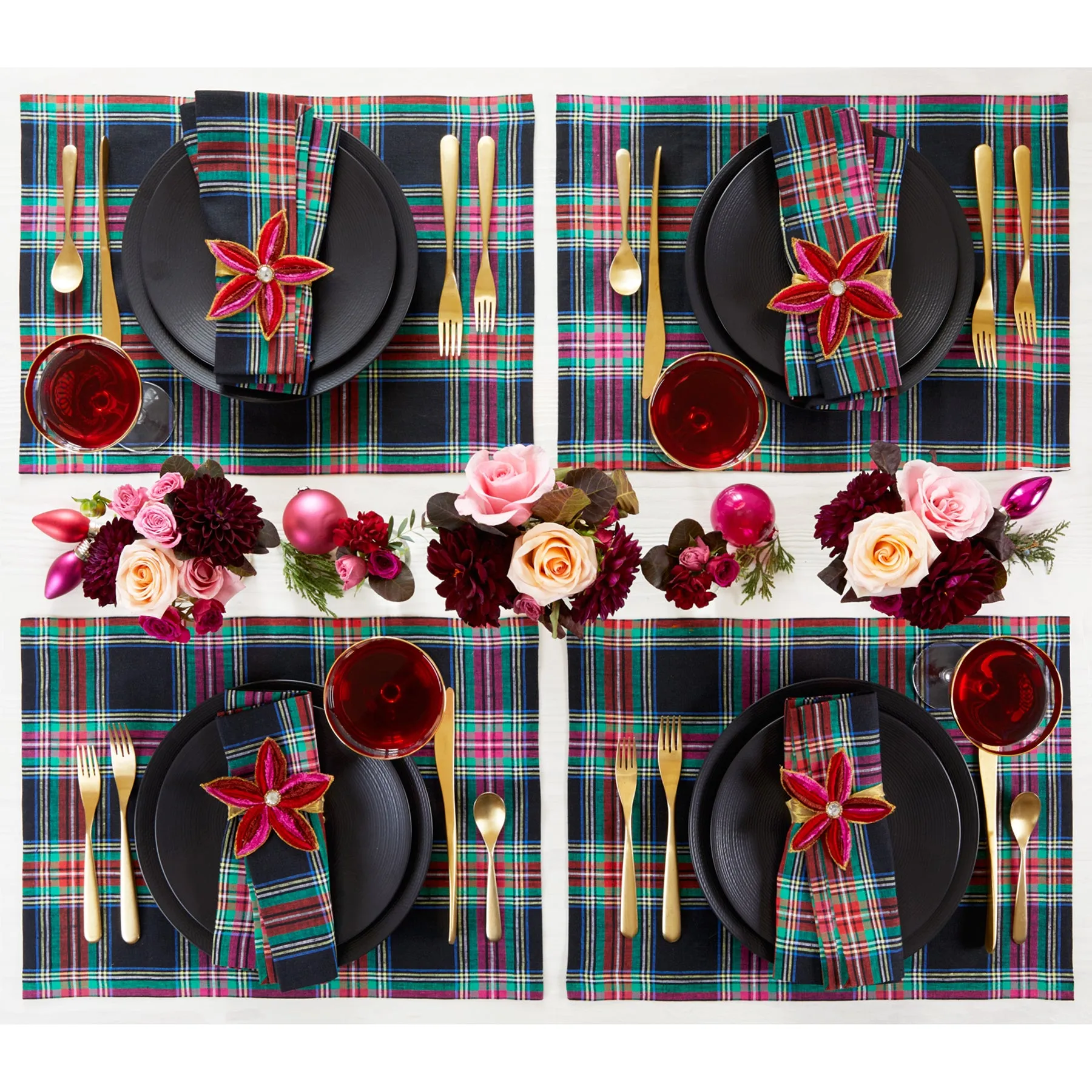 Jewel Plaid Placemats, Set of 4