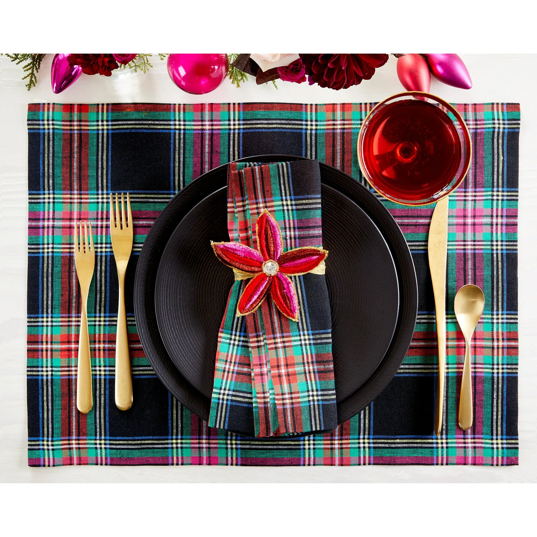 Jewel Plaid Placemats, Set of 4