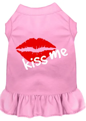 Kiss Me Screen Print Dress Light Pink Xxl (18)