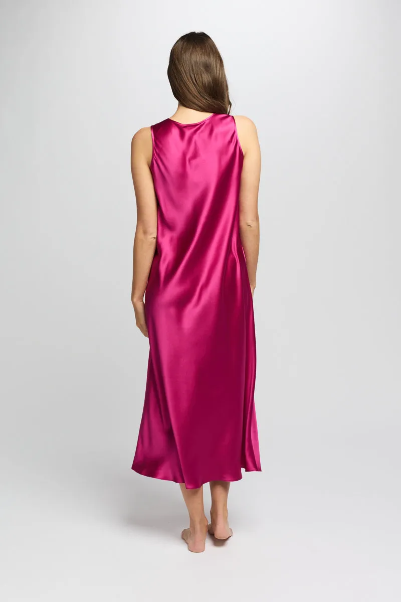 Mono Silk Long Nightdress Monument