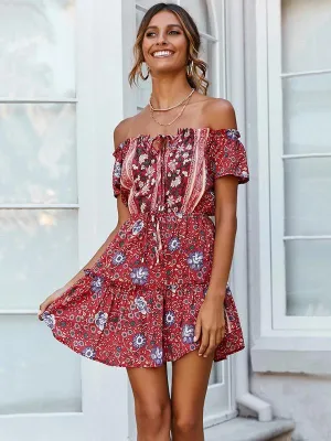 Off-shoulder Sexy Mini Dress