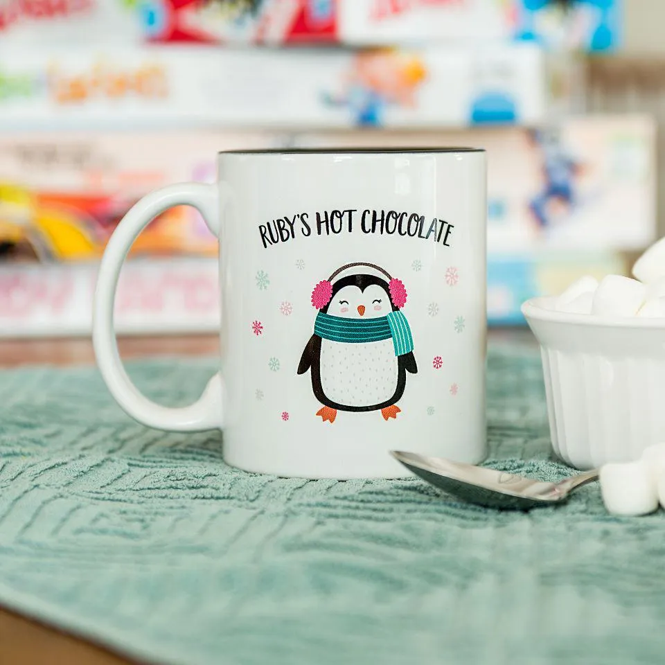 Personalized Kids Snowman Hot Chocolate Mugs