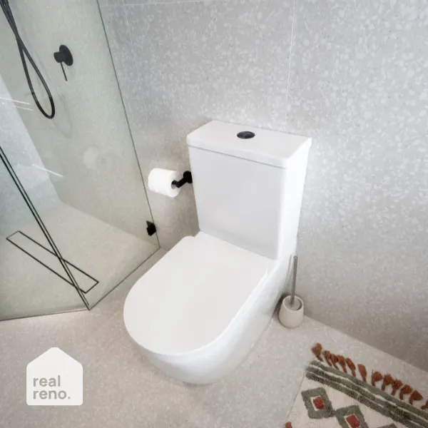 Phoenix Radii Toilet Roll Holder Round Plate Matte Black