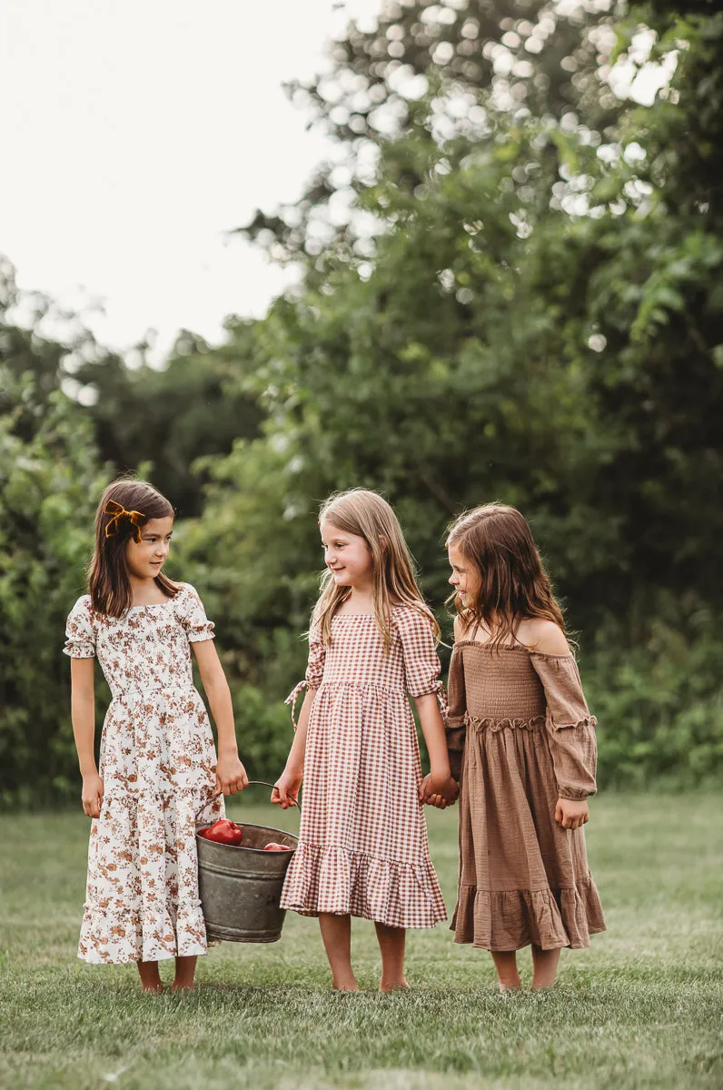 Pippa Dress (mocha muslin)