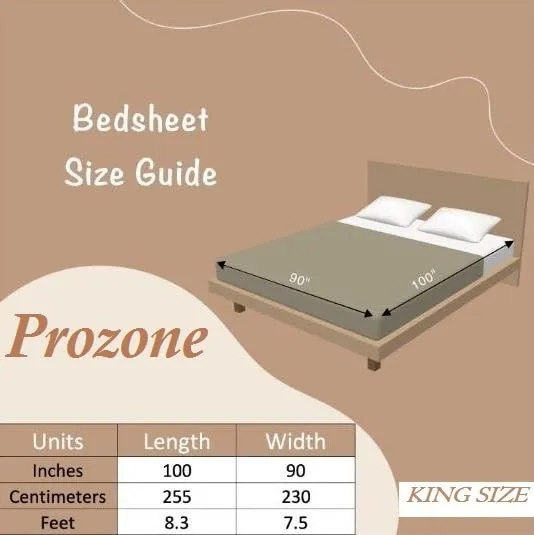 Prozone Polar Fleece Warm bedsheet King Size Double Bedsheet | Soft bedsheet with 2 Pillow Cover,90x100 inch,Blue