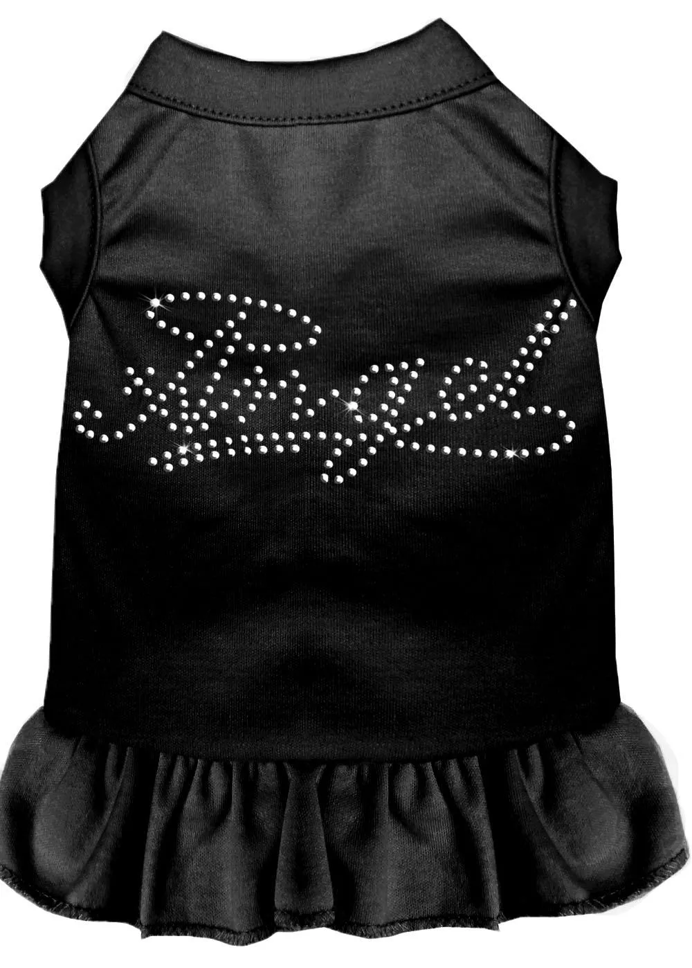 Rhinestone Angel Dress Black Sm (10)