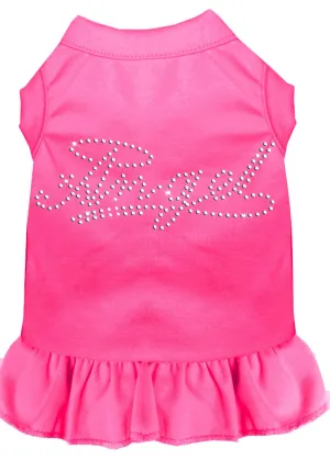 Rhinestone Angel Dress Bright Pink 4x (22)