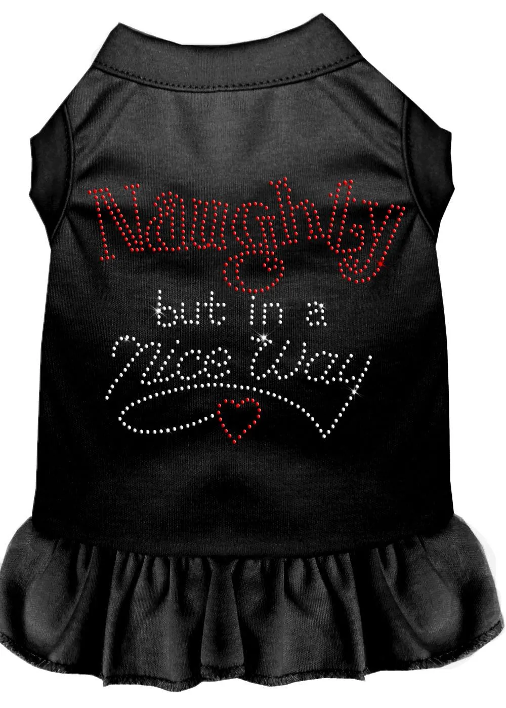 Rhinestone Naughty But In A Nice Way Dress Black Sm (10)