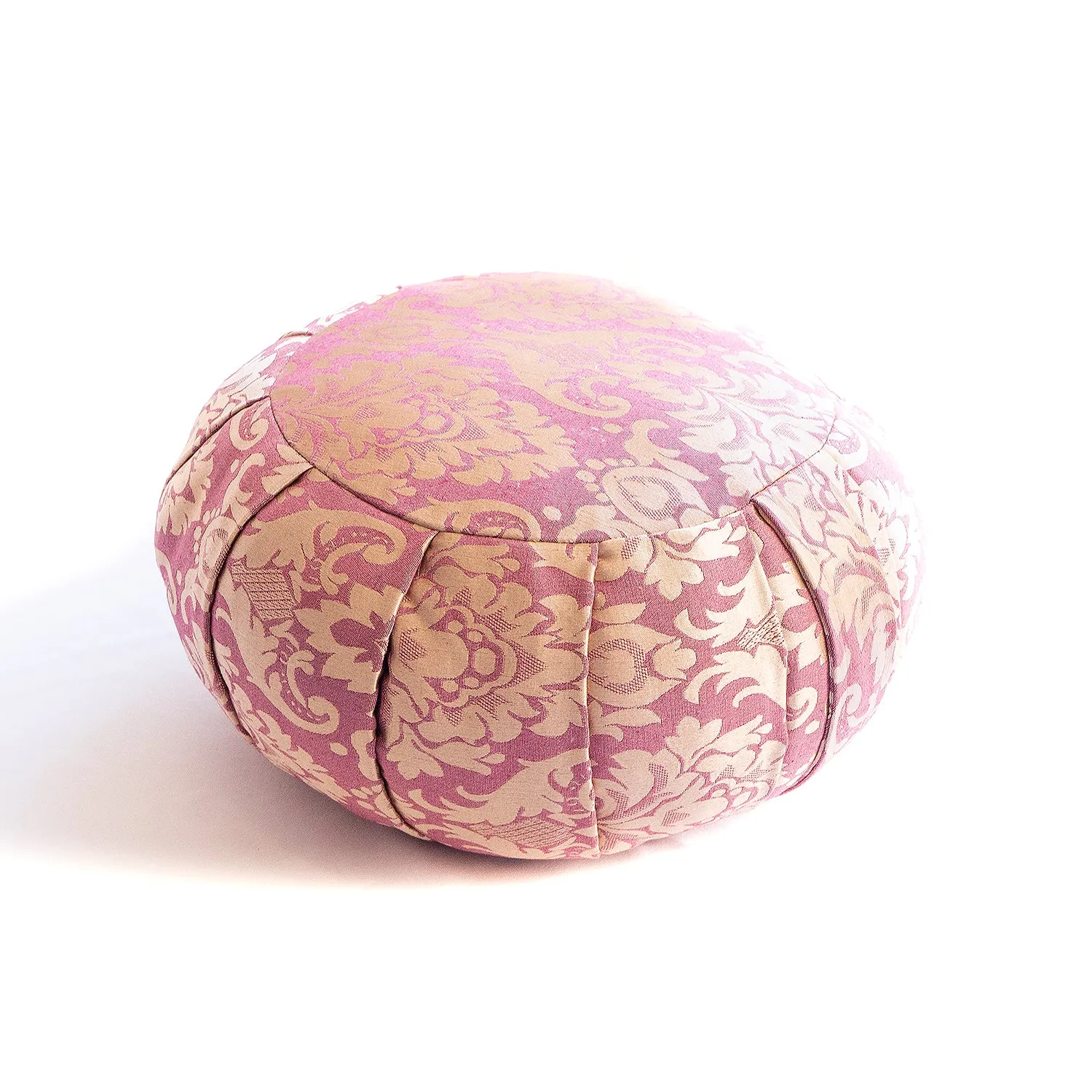 Round Silk Jacquard Zafu Meditation Cushion