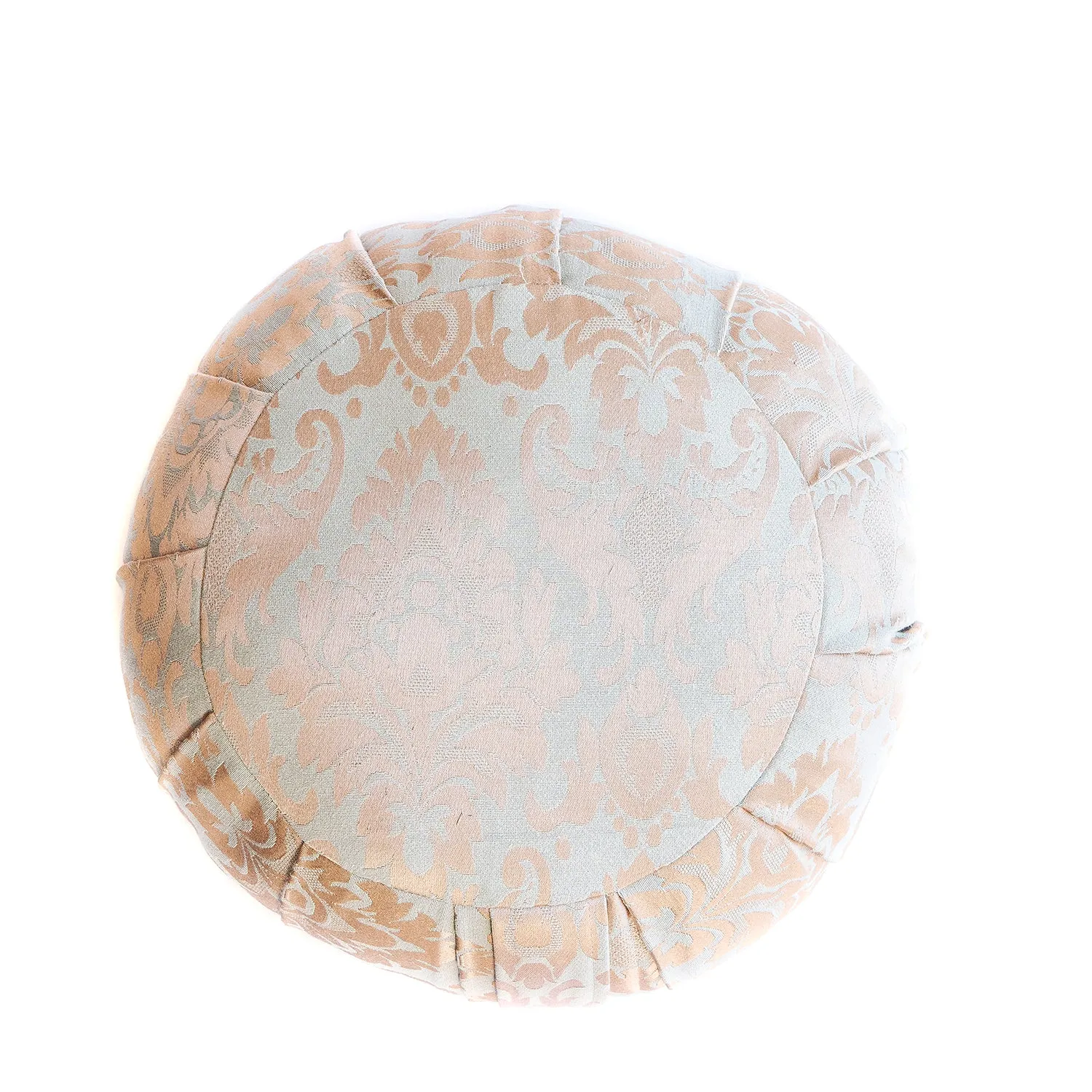 Round Silk Jacquard Zafu Meditation Cushion