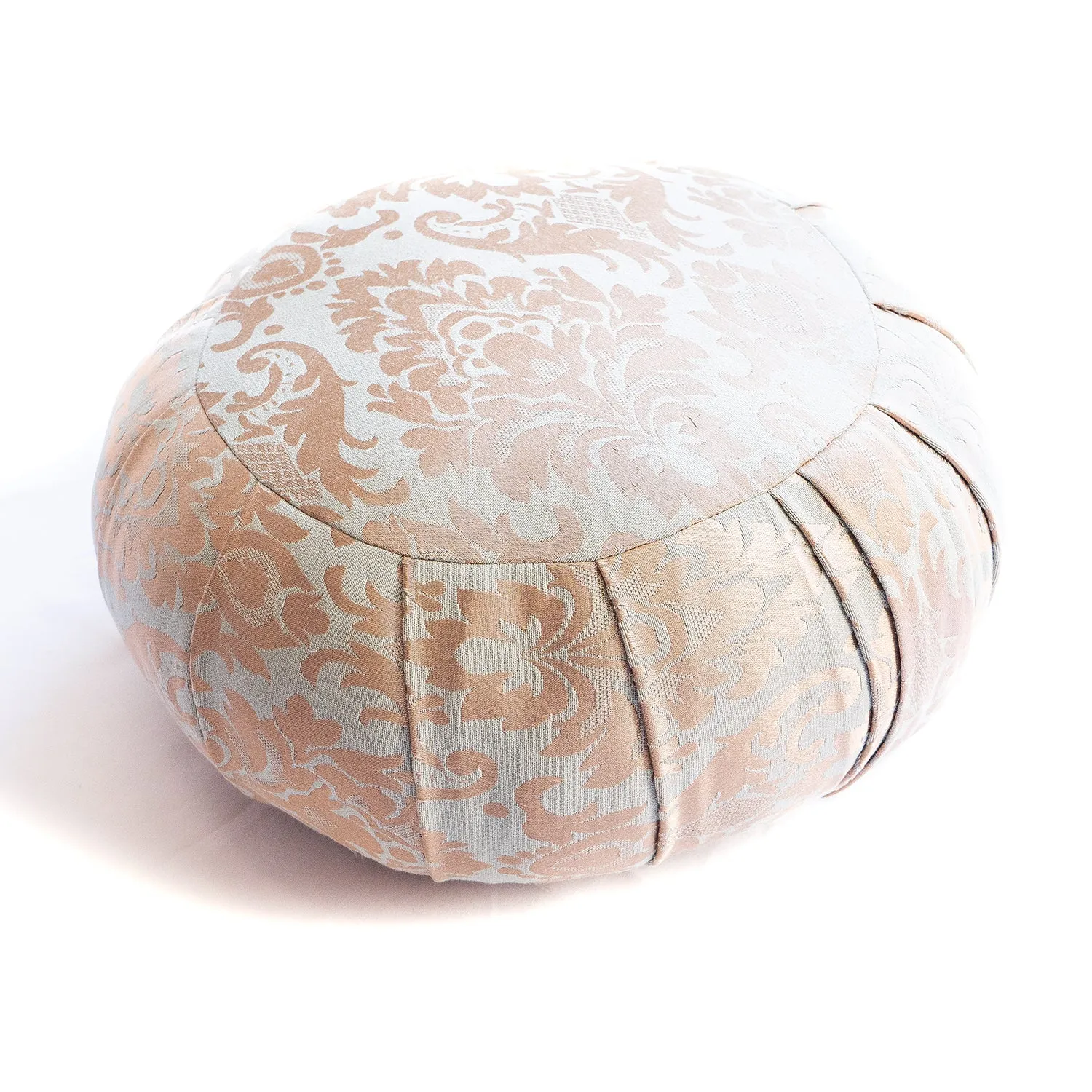 Round Silk Jacquard Zafu Meditation Cushion