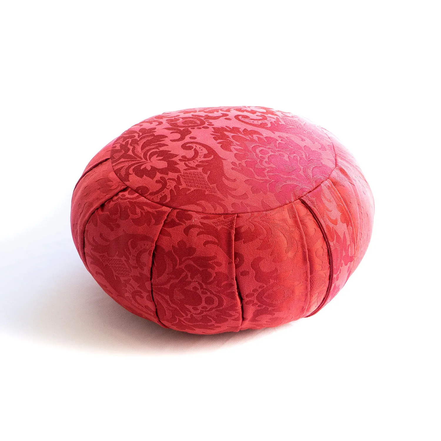 Round Silk Jacquard Zafu Meditation Cushion