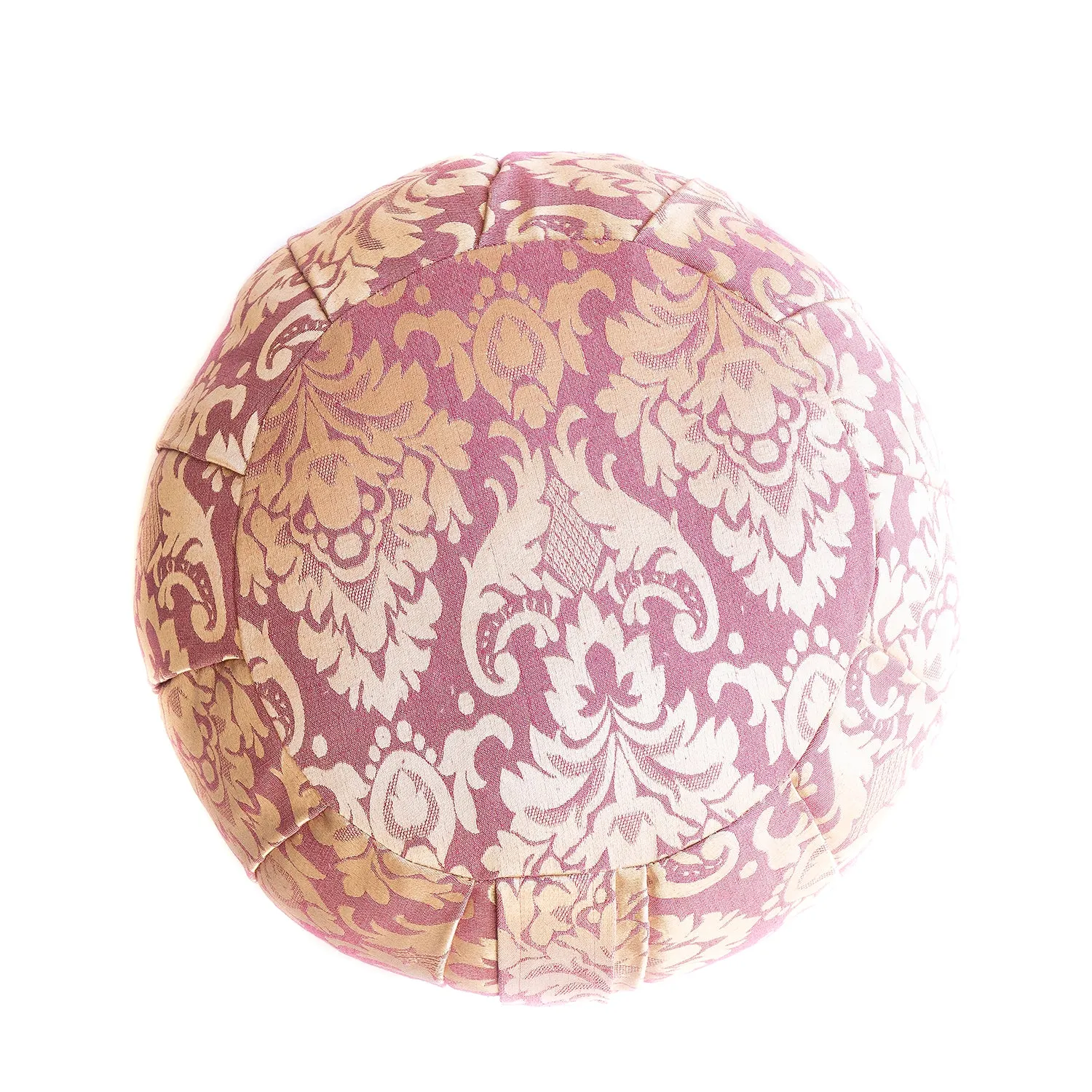 Round Silk Jacquard Zafu Meditation Cushion