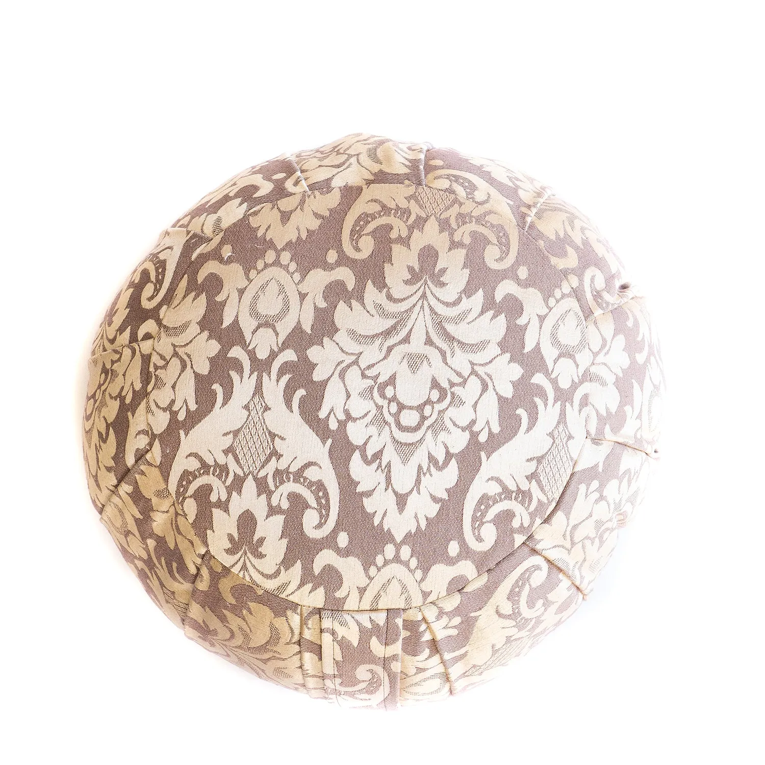 Round Silk Jacquard Zafu Meditation Cushion