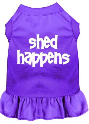 Shed Happens Screen Print Dress Purple Xxl (18)