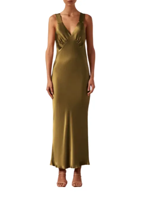 Shona Joy Giorgia Plunged Midi Dress