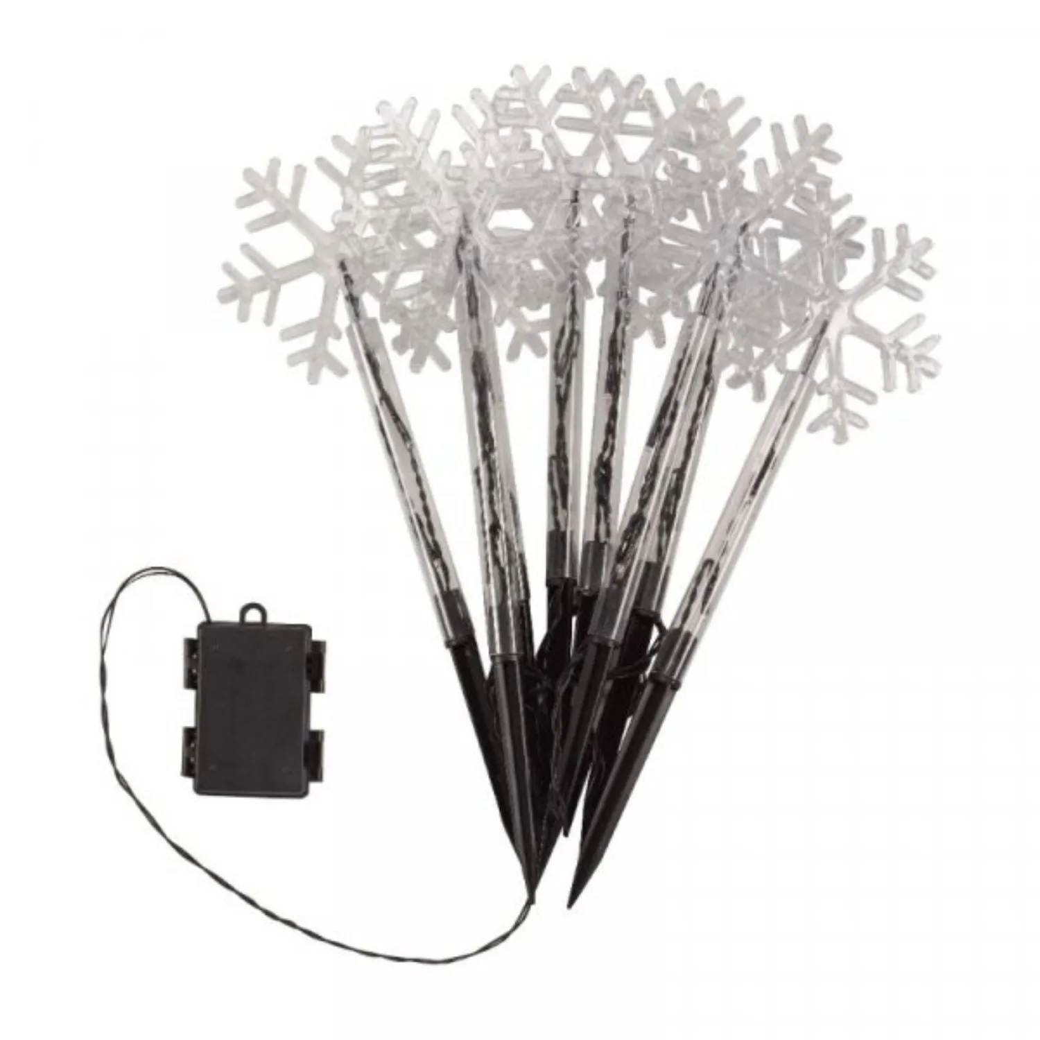 Smart Garden 35cm Warm White Snow Décor Stakes - Set of 8