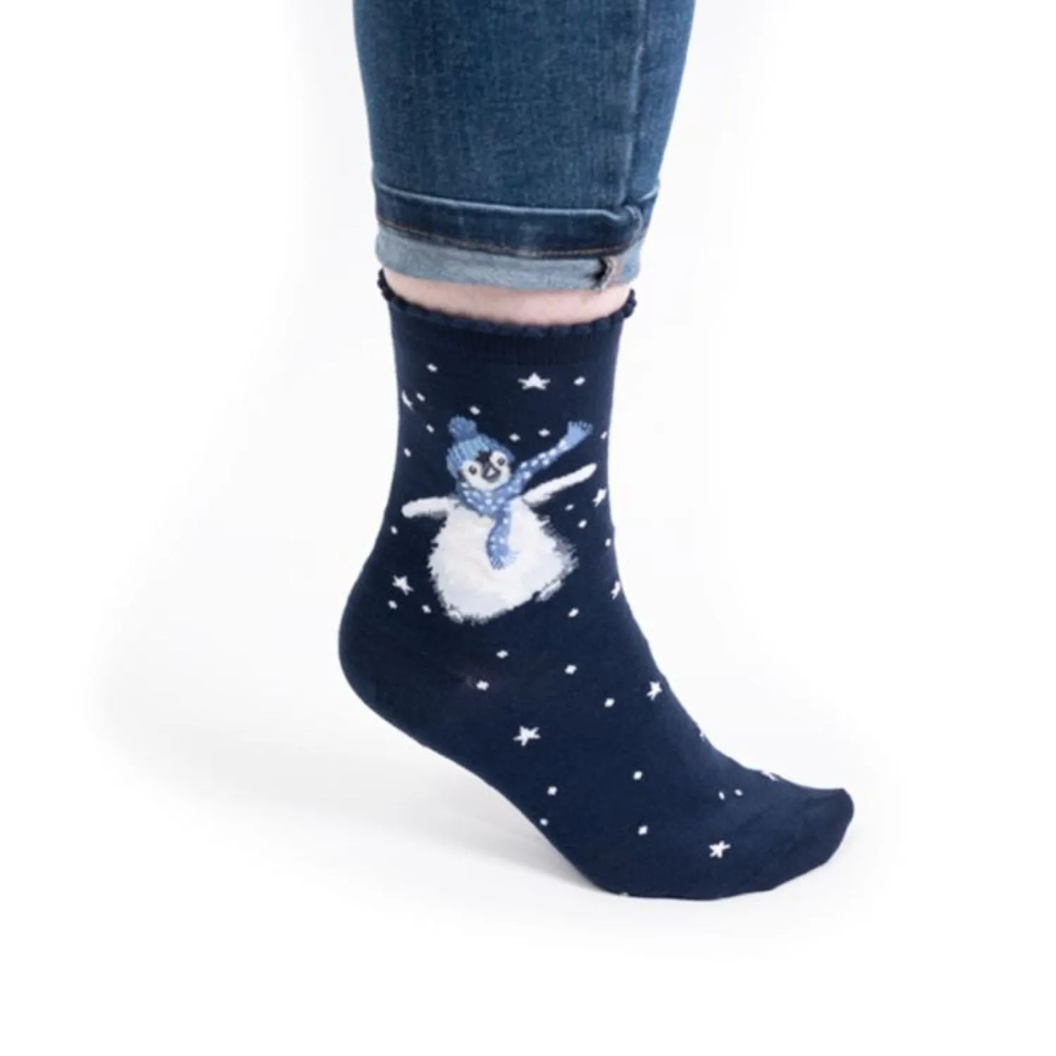 Wrendale 'Winter Wonderland' Penguin Socks