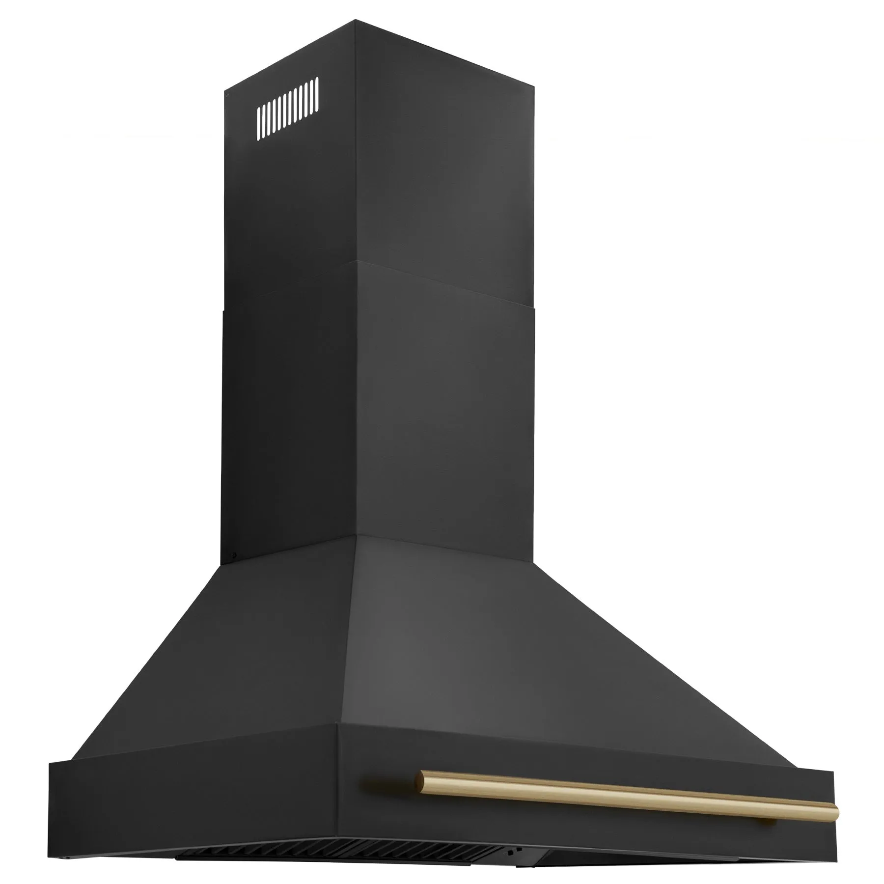 ZLINE 30" Autograph Edition Black Stainless Steel Range Hood with Champagne Bronze Handle (BS655Z-30-CB)